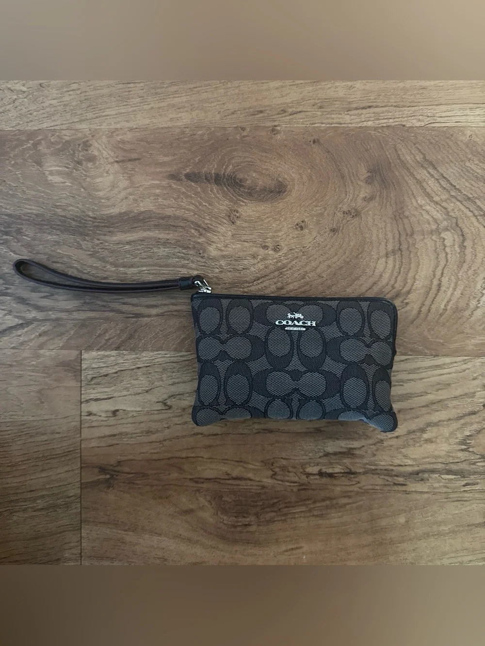 Coach Signature Jacquard Bag in Charcoal/Black